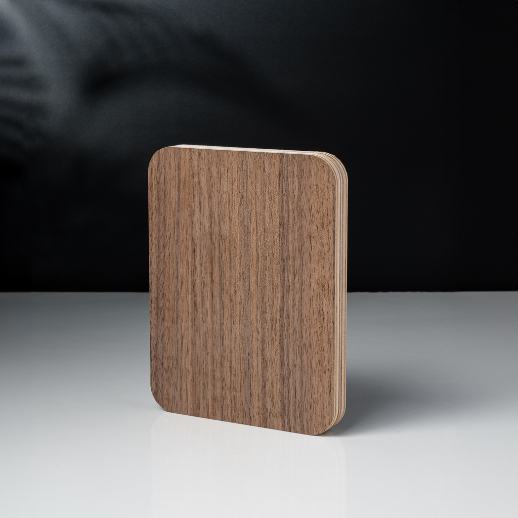 M011 MDF Walnut 3050x1220x19MM Unfinished（Flat Cut）40pc/Crate